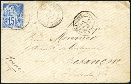 Stamp of Colonies françaises » Guadeloupe COR D'ARMEES SAINT-CLAUDE càd 09.06.84 sur Dubois