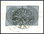 Stamp of Italian States » Papal States TETE-BECHE PAIR OF THE 1/2b ON COVER / TETE-BECHE 