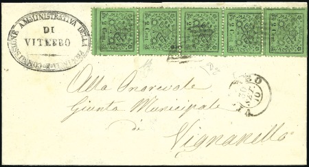 Stamp of Italian States » Papal States USED DURING ITALIAN PERIOD, 1868 2c on Light Green