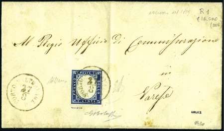 Stamp of Italian States » Lombardy Venetia 1859 (27 August) Complete folded letter franked wi