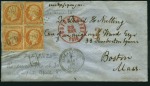 Stamp of Syria » Syria French Occupation Post Offices - 1919-22 1866 Two envelopes from the same correspondence to