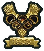 Stamp of Germany » German Empire » German Empire, 1933/45 Third Reich Gold Medal Winner lapel pin, presented by IOC, 13x