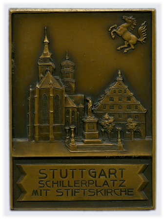 Stamp of Olympics 1936 Berlin: Mayor of Stuttgart Presentation Plaqu