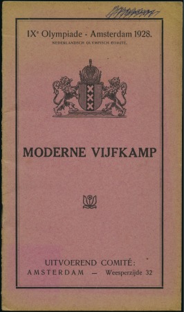 Stamp of Olympics 1928 Amsterdam. Official Programs, Reports & Resul