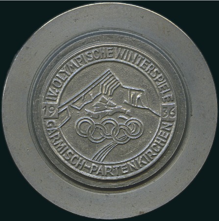 Stamp of Olympics » 1936 Garmisch-Partenkirchen Steel Embossed Die for the commemorative pin badge