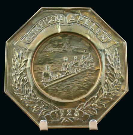 Stamp of Netherlands Rowing commemorative plate, 285x285mm, octagonal, 