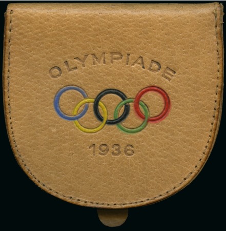 Stamp of Germany » German Empire » German Empire, 1933/45 Third Reich Leather Change Purse, showing coloured Olympic rin