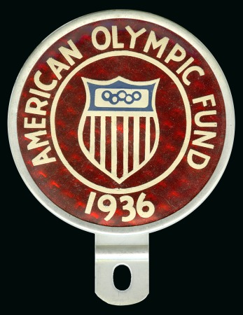 Stamp of Germany » German Empire » German Empire, 1933/45 Third Reich American Olympic Fund 1936 Car/Bike Plaque, 87x103