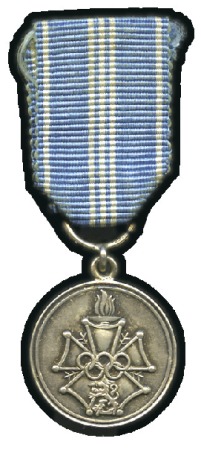 Stamp of Finland Miniature Finnish Olympic Merit Medal, 17mm, silve