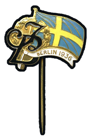Stamp of Germany » German Empire » German Empire, 1933/45 Third Reich Swedish Press "Idrotts-bladet" stick-pin, 33x27mm,