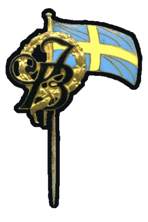 Stamp of Germany » German Empire » German Empire, 1933/45 Third Reich Swedish Press "Idrotts-bladet" stick-pin, 25x23mm,