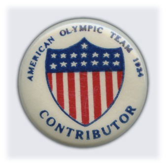 Stamp of Olympics » 1924 Paris American Team Contributor 1924 pin badge, 22mm, wh