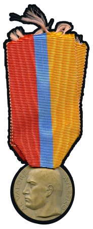 Stamp of Germany » German Empire » German Empire, 1933/45 Third Reich Italian Merit Medal (circa 1936), 31mm, bronze, sh