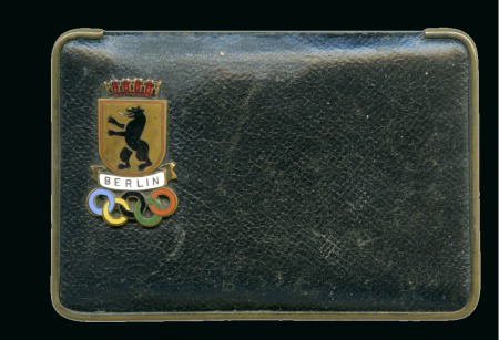 Stamp of Germany » German Empire » German Empire, 1933/45 Third Reich Leather Box, 78x53x32mm, brown leather with Berlin