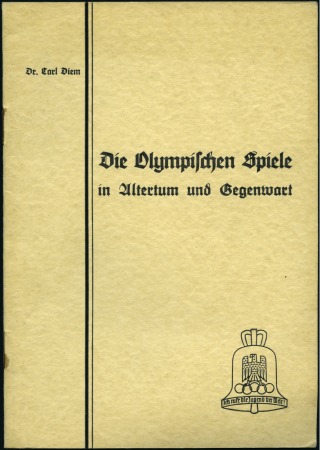 Stamp of Germany » German Empire » German Empire, 1933/45 Third Reich "Olympic Games Past and Present" by Dr. Carl Diem,