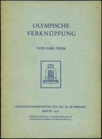 Stamp of Germany » German Empire » German Empire, 1933/45 Third Reich "Olympische Verknüpfung" by Carl Diem, produced by