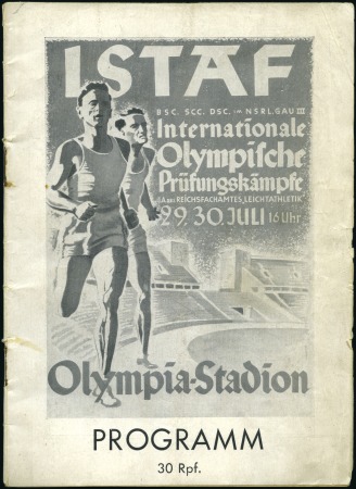 Stamp of Olympics 1939 ISTAF International Olympic Trials, July 29-3
