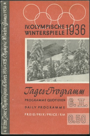 Stamp of Olympics 1936 Garmisch Partenkirchen. Complete set of Offic