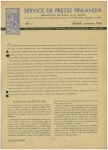 Stamp of Olympics "Finlandia News Service", edited by N. J. J. Leppo