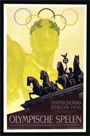 Stamp of Olympics Posters: Official poster in Dutch, 63x101cm, desig