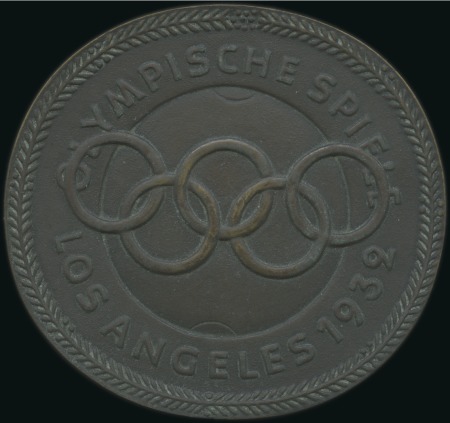 Stamp of Olympics 1932 Los Angeles. Honorary medal given to members 
