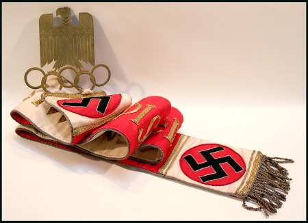 Stamp of Germany » German Empire » German Empire, 1933/45 Third Reich Official commemorative silk band, 123cm long, gold
