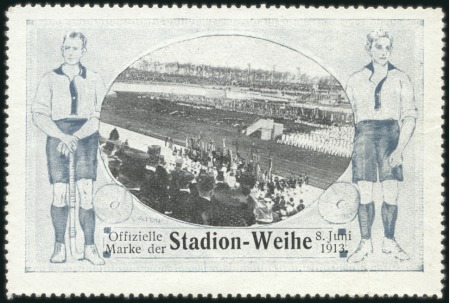 Stamp of Olympics 1916 Berlin: Attractive group of 38 commemorative 