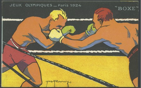 Stamp of Olympics Art Deco chromolitho postcards by Floowy, unused, 