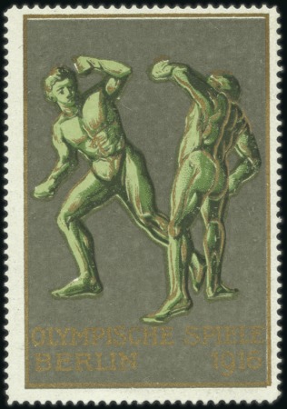 Stamp of Olympics 1916 Berlin: Attractive & scarce group of fourteen