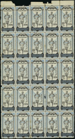 Stamp of Olympics Argentinian Olympic Committee 10c vignette in an a