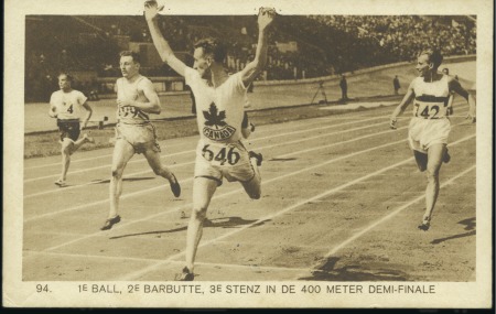 Stamp of Olympics 1928 Amsterdam. Official postcards: Attractive gro