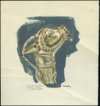 Stamp of Israel » Israel General Issues, 1948 to date 1966 Israel Museum Exhibits, artist's original pai