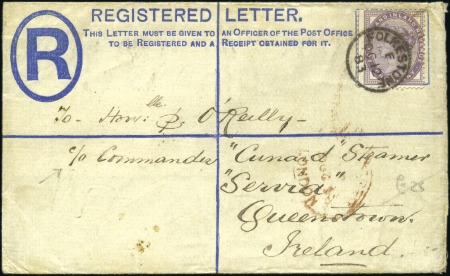 Stamp of Great Britain » 1855-1900 Surface Printed 1883 (Oct 12) Registered envelope from London to t