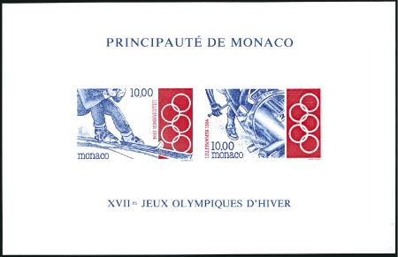 Stamp of Colonies françaises » Monaco MONACO 1994 Lillehammer Olympic Games 10F Bobsleig