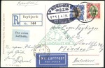 Stamp of Iceland 1931 Graf Zeppelin Islandfahrt group of 5 covers w