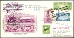 Stamp of Germany » German Empire 1932-38, Group of 5 Zeppelin covers incl. two diff