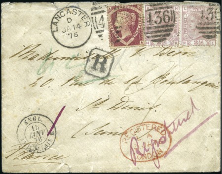 Stamp of Great Britain » 1855-1900 Surface Printed 1873-80 2 1/2d Rosy Mauve LH-FL ERROR OF LETTERING