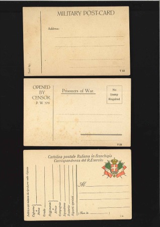 Stamp of Germany » German Empire 1914-18, WWI: 22 Fieldpost cards from various nati