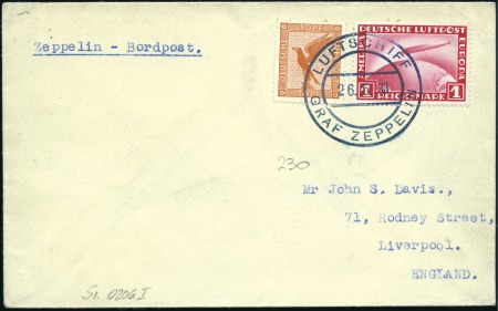 Stamp of Germany » German Empire 1933 (May 26) Graf Zeppelin Switzerland Short Flig