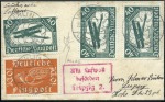 Stamp of Germany » German Empire 1921-22, Group of 5 airmail covers sent within Ger