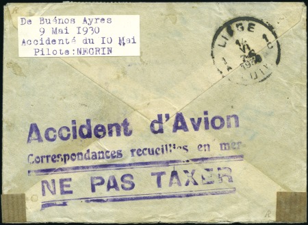Stamp of Argentina 1930 (May 10) C.G.A. flight from Buenos Aires to T
