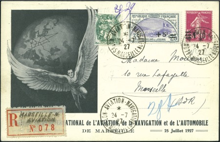 Stamp of France 1927 (Jul 24) First International Aviation, Naviga