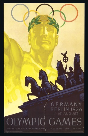 Stamp of Olympics Posters: Official poster in English, 63x101cm, des