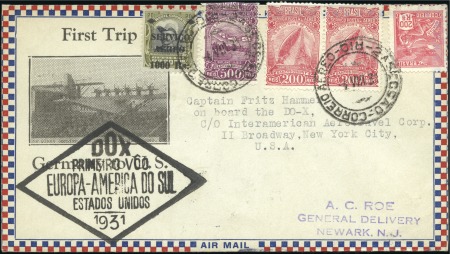 Stamp of Brazil 1931 Dornier Do-X First Trans-Atlantic Flight cove