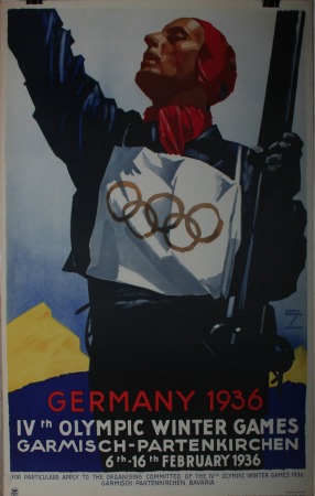 Stamp of Olympics Posters: Official poster in English, 63x101cm, des