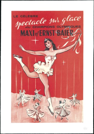 Stamp of Olympics 1936 Garmisch. Poster for the Maxi and Ernst Baier