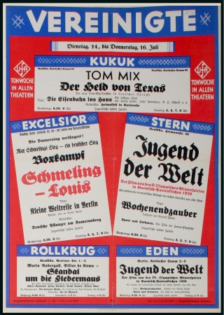 Stamp of Germany » German Empire » German Empire, 1933/45 Third Reich Theatre advertising poster, 42x59cm, in red, blue 