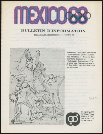 Stamp of Olympics 1968 Mexico. News Bulletin, Spanish text, 208x270m