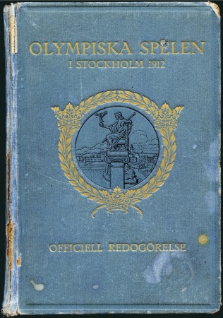 Stamp of Olympics » 1912 Stockholm Official Report, Swedish text, 177x242mm, cover fa