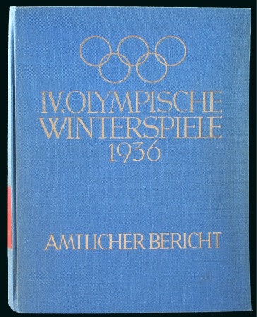 Stamp of Olympics » 1936 Garmisch-Partenkirchen Official Report, German text, 237x310mm, HB, 450pp